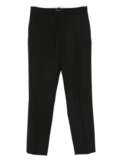 Fabiana Filippi Pleat-detail Trousers In Black