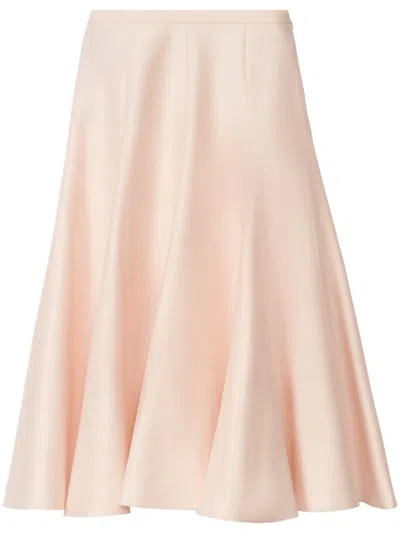 Fabiana Filippi Pleat-detailing Midi Skirt In Pink