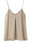 Fabiana Filippi Beige Filo Diamante-detail Top In Neutro