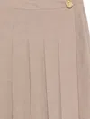 Fabiana Filippi Pleated Button Midi Skirt In Pink