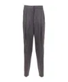 Fabiana Filippi Slate-coloured Boiled Wool Jersey Trousers In Gray