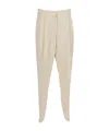 Fabiana Filippi Cady Pleated Trousers In White