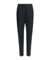 Fabiana Filippi Pleated Detail Track Pants In Black