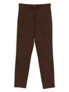 Fabiana Filippi Ebano Jersey Punto Milano Pleated Jogging Trousers In Brown