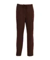 Fabiana Filippi Ebano Jersey Punto Milano Pleated Jogging Trousers In Brown
