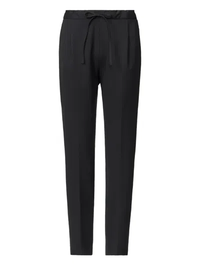 Fabiana Filippi Pleated Drawstring Trousers In Black