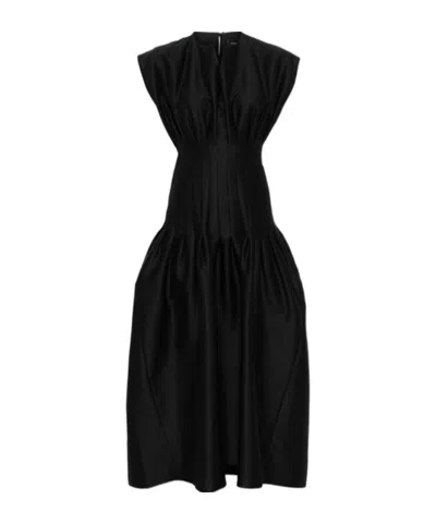 FABIANA FILIPPI FABIANA FILIPPI FITTED WAIST PLEATED MIDI DRESS