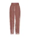 Fabiana Filippi Pleated Hot Sewn Casual Pants In Brown