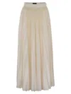 Fabiana Filippi Knee Length And Midi Skirt In White/beige