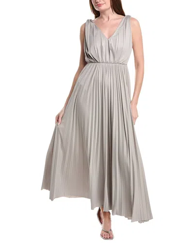 Fabiana Filippi Pleated Jersey Sleeveless Maxi Dress In Neutral