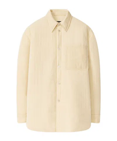 Fabiana Filippi Pleated Lapel Coat In Nude