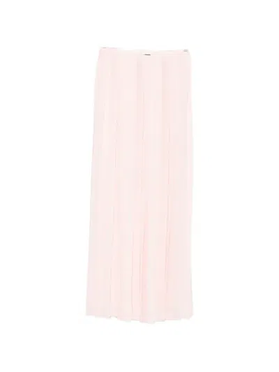 Fabiana Filippi Pleated Maxi Skirt In Pink