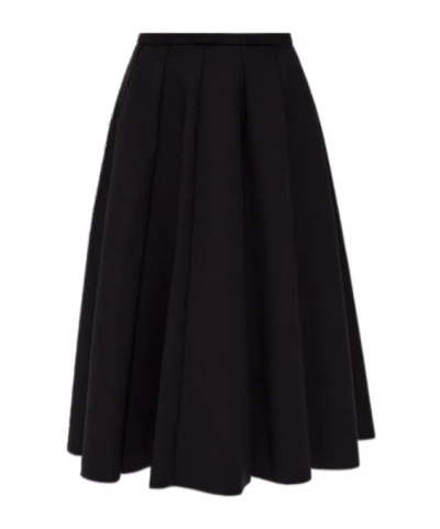 Fabiana Filippi Pleated Midi Skirt In Black
