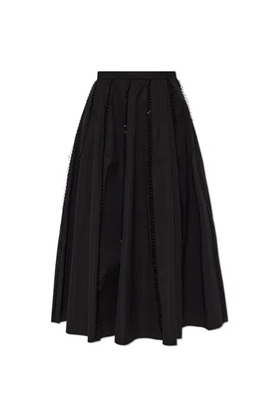 Fabiana Filippi Cotton Skirt In Black
