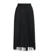 Fabiana Filippi Pleated Midi Skirt In Black