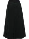 Fabiana Filippi Pleated Midi Skirt In Black