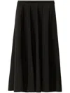Fabiana Filippi Pleated Midi Skirt In Black