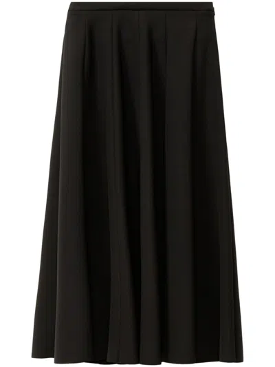 Fabiana Filippi Pleated Midi Skirt In Black