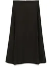 Fabiana Filippi Pleated Midi Skirt In Brown
