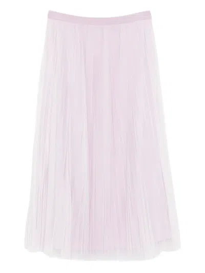 Fabiana Filippi Pleated Midi Skirt In Neutral