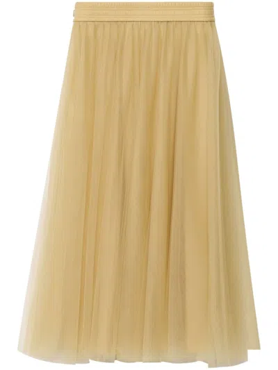 Fabiana Filippi Pleated Midi Skirt In Neutrals