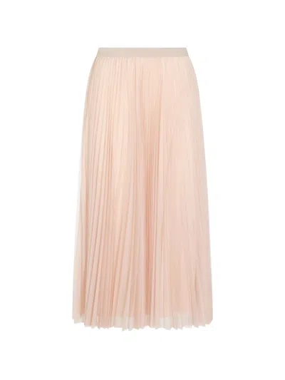 Fabiana Filippi Pleated Midi Skirt In Pink