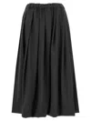 Shop Fabiana Filippi Pleated Midi Skirt Skirts Gray