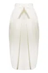 Fabiana Filippi Pleated Midi Skirt In White