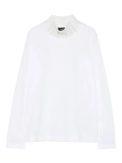 Fabiana Filippi Pleated-neck Top In White