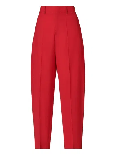 Fabiana Filippi Pleated-pocket Trousers In Red