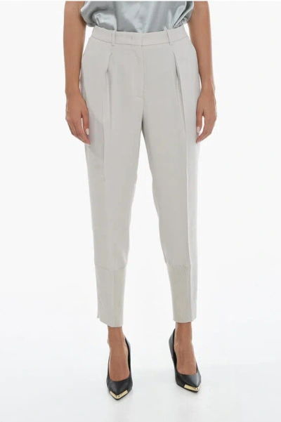 Fabiana Filippi Pleated Relaxed Fit Trousers In Grey