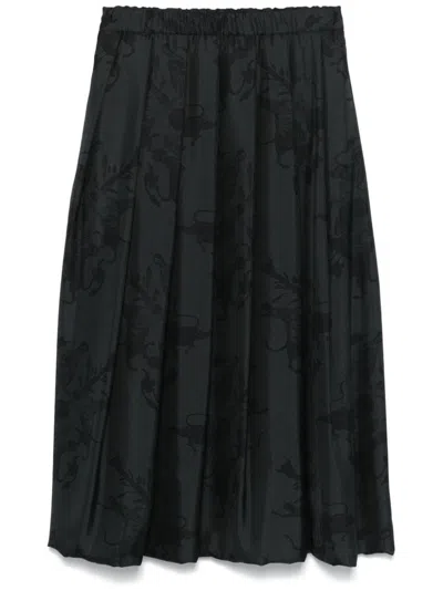 Fabiana Filippi Pleated Skirt In Black