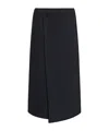 Fabiana Filippi Pleat-detail Midi Skirt In Black