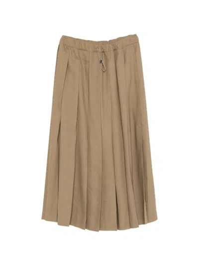 Fabiana Filippi Pleated Skirt In Brown