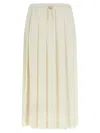 Fabiana Filippi Pleated Skirt Skirts White In Neutral