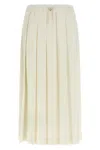 Fabiana Filippi Pleated Skirt Skirts White In Neutral