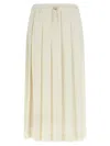Fabiana Filippi Pleated Skirt Skirts White In Neutral