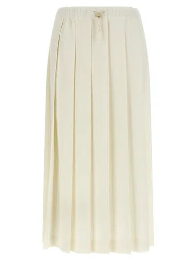 FABIANA FILIPPI PLEATED SKIRT SKIRTS WHITE