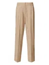 Fabiana Filippi Pleated Speckled Trousers In Neutral