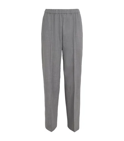 Fabiana Filippi Pleated Straight Trousers In Gray