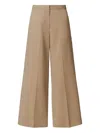 Fabiana Filippi Spoleto Trousers In Bi-stretch Fresco Wool In Nude