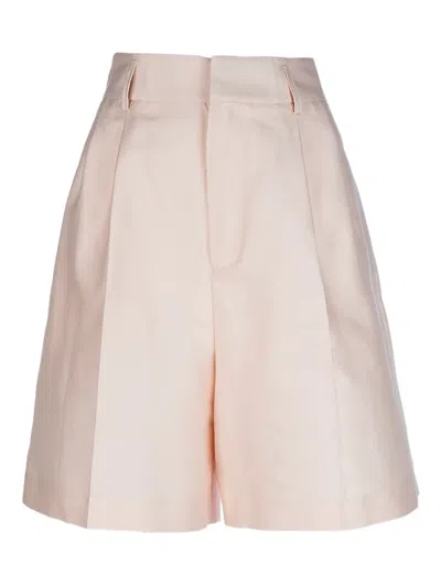 Fabiana Filippi Pleated Tailored Shorts In Pink