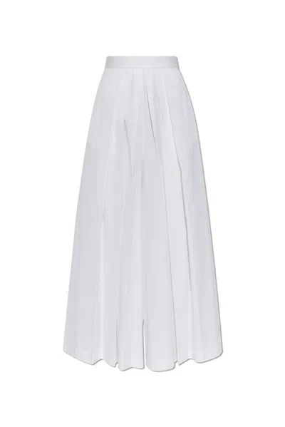 Fabiana Filippi Pleat-detailing Trousers In White
