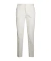 Fabiana Filippi Tailored White Cotton Pants With Functional Pockets In White