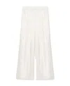 Fabiana Filippi Pleated Wide-leg Trousers In White