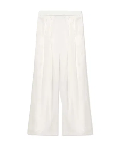 Fabiana Filippi Pleated Wide-leg Trousers In White