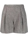 FABIANA FILIPPI PLEATED WOOL-BLEND SHORTS