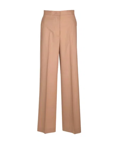 Fabiana Filippi Pleated Zipper Casual Pants In Brown