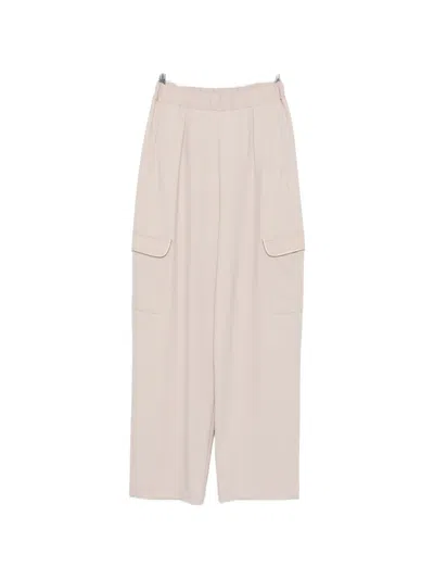 Fabiana Filippi Pleated-detail Cargo Pants In Neutral