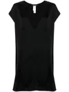 Fabiana Filippi Plunging V-neck Shift Minidress In Black